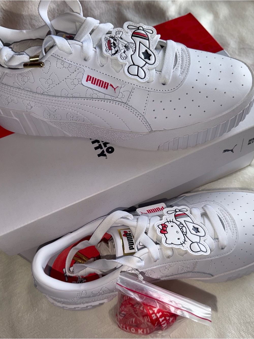 Hello Kitty x Puma Women’s white sneakers